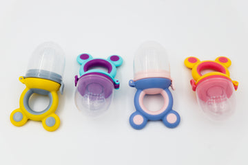 Suzeta fructe model 5, diverse culori, silicon, 4 luni+